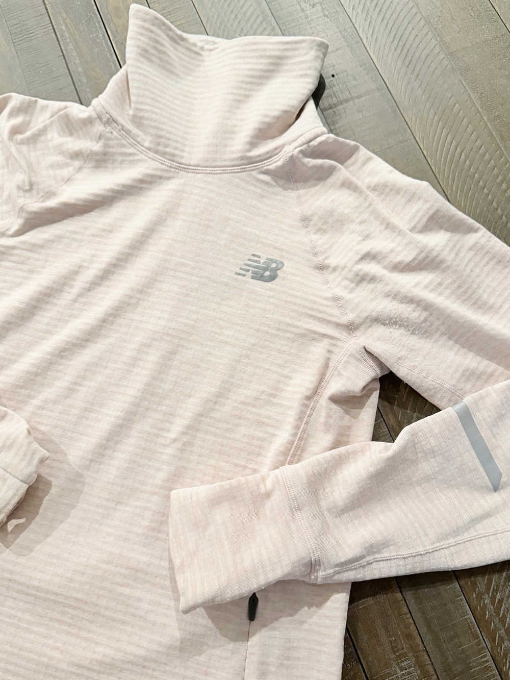 New Balance Women's Light Pink Cowl Neck Pullover